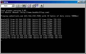 Fping screenshot