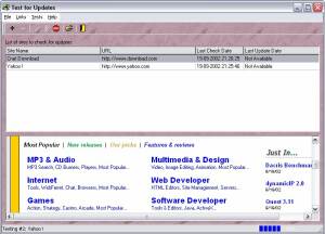 Test for Updates screenshot