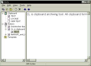 CLCL screenshot