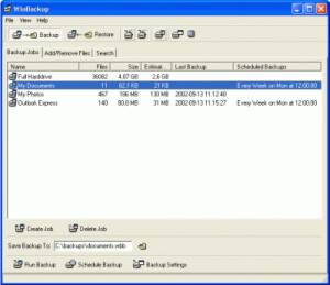 WinBackup  screenshot