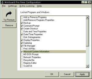 WinGuard Pro Free screenshot