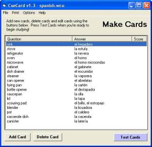CueCard screenshot