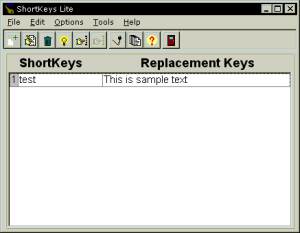 ShortKeys Lite screenshot