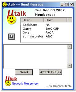Utalk Network Messenger screenshot