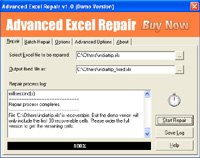 Advanced Excel Repair screenshot