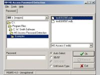 MS Access Password Detection