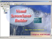 Visual screen saver builder