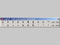 LangPad - Math and Currency Characters