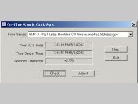 On-Time Atomic Clock Sync