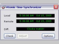 Atom Time Synchronizer