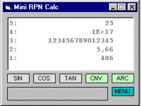Mini RPN calc
