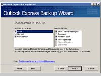 Outlook Express Backup Wizard