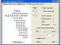 Math Basic Operations Practice