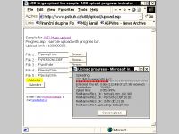 ASP pure file upload with progress bar