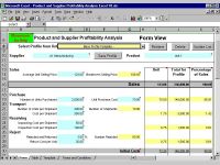 Product and Supplier Profitability Excel