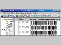 Barcode LotusScript for Lotus Notes and Approach