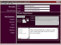 Interactive Resume Builder