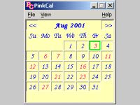 Pink Calendar and Day Planner