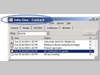 Contact Communications Logging