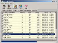 SQL Script Recovery