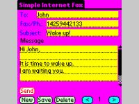 Simple Internet Fax for Palm OS