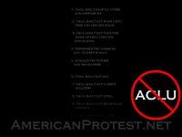 No ACLU Screensaver from AmericanProtest.net