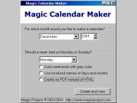 Magic Calendar Maker