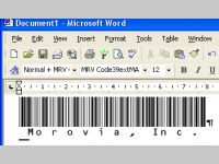 Morovia Code39 (Full ASCII) Barcode Fontware