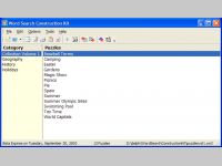 Word Search Construction Kit