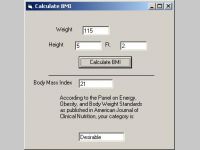Body Mass Index Calculator