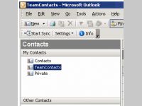 Outlook TeamContacts