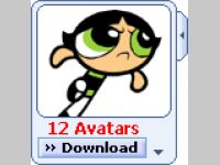 MSN Powerpuff Girls Avatar Display Pack