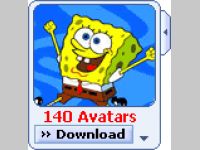 MSN Spongebob Avatar Display Pack