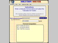 Molecular Weight Solver