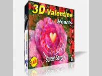 3D Valentine Hearts Screensaver