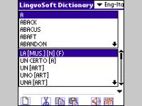 LingvoSoft Talking Dictionary English <-> Italian for Palm OS