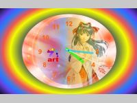 7art Anime Clock ScreenSaver