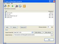 Flash to Video Batch Converter