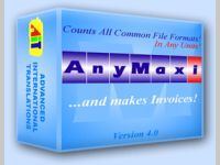 AnyMaxi Text Count Software with Invoice