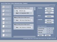 Arsa's Flash News Ticker v2 application
