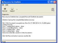 Recovery for OneNote