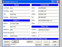 Contact Card