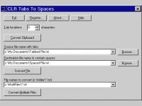 CLR Tabs To Spaces