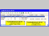 TrayBarNotebook for Windows with EMail monitor and password saver