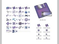Blue Icon Library