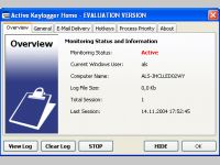 Active Keylogger Home