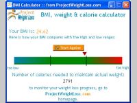 BMI, Weight & Calorie Calculator