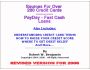 Credit Cards And PayDay Loans 5.0