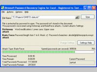 Password Recovery Engine for Excel