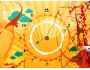 Alien Sun Clock screensaver 2.4